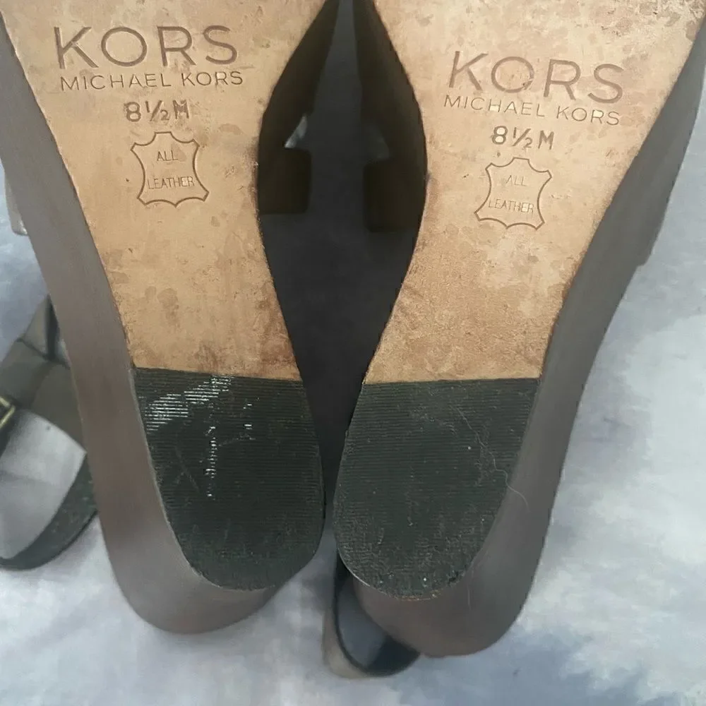 Michael Kors Wedges Sandals Woman Size 8.5
